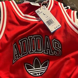 Adidas Kids Red Tank Top Jersey $45